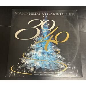 Mannheim Steamroller 3040 Double LP Blue Vinyl Record 2014 Christmas Holiday